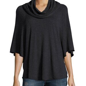 Joie Navy Blue 'Celia' Cowl Neck Armhole Poncho
